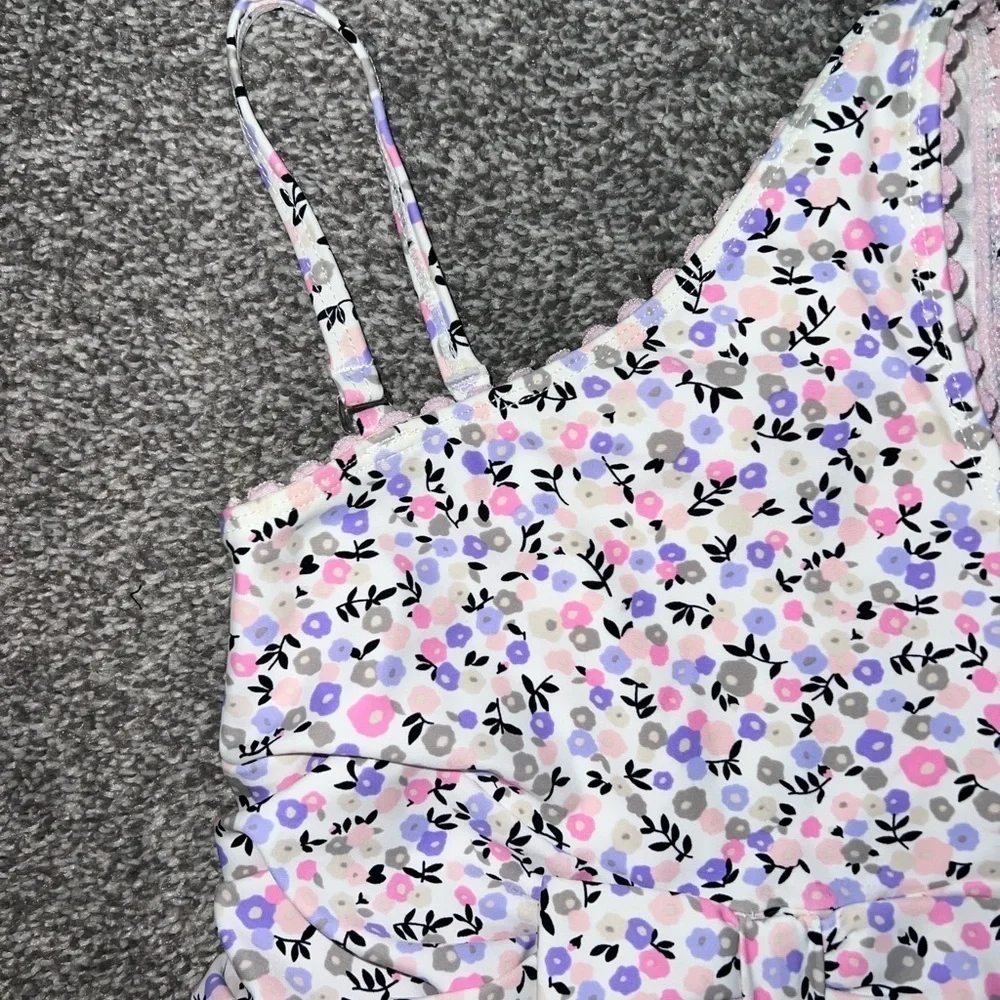 Kate Spade New York Girls Shoulder One-Piece Mini Floral new with tags